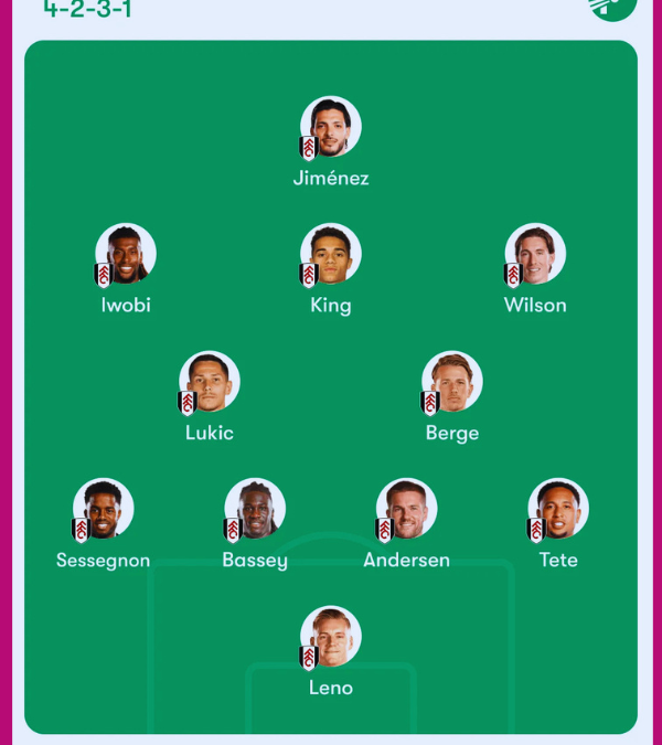 aufstellungen: teilnehmer: fc fulham gegen man city