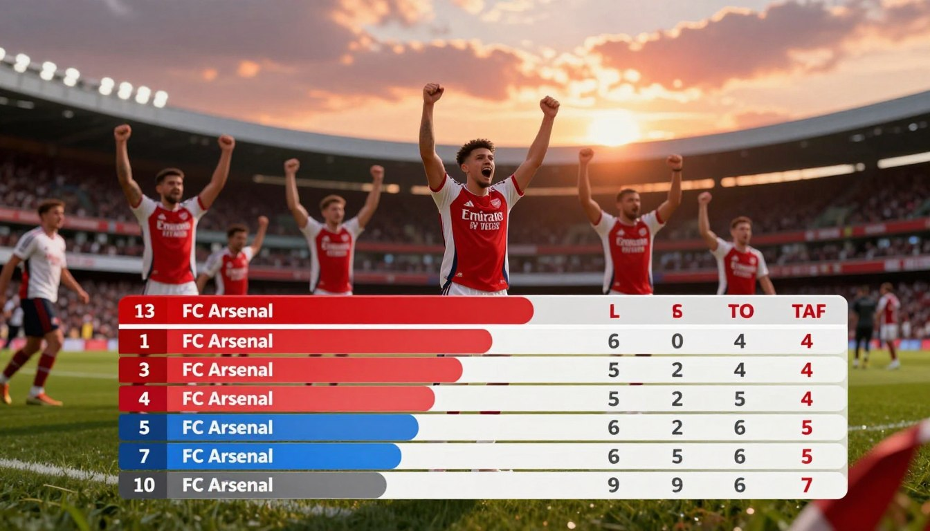 teilnehmer: fc arsenal tabelle